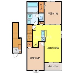 マカニ　レア　Cの物件間取画像